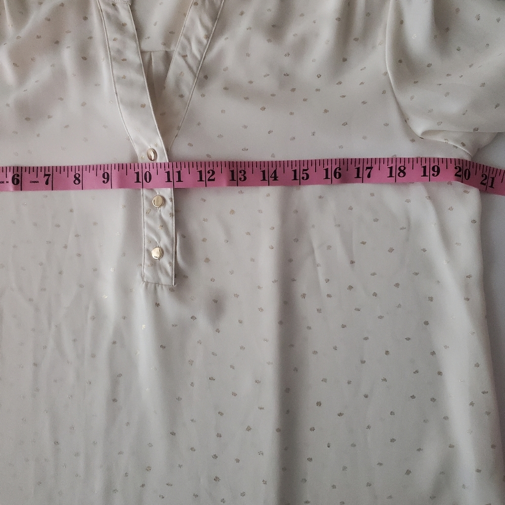 Zac & Rachel medium top, Ivory with gold specs - Picture 11 of 12